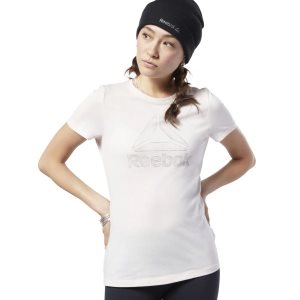 Reebok Graphic Series Crew T Shirt Damen - Rosa - DE 069-JBU